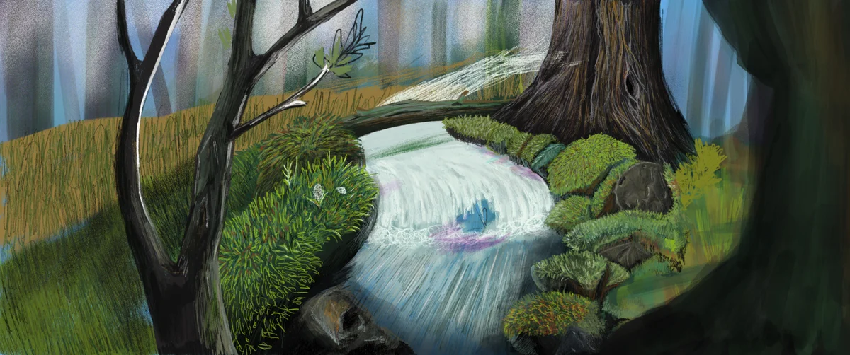 playground – by the stream