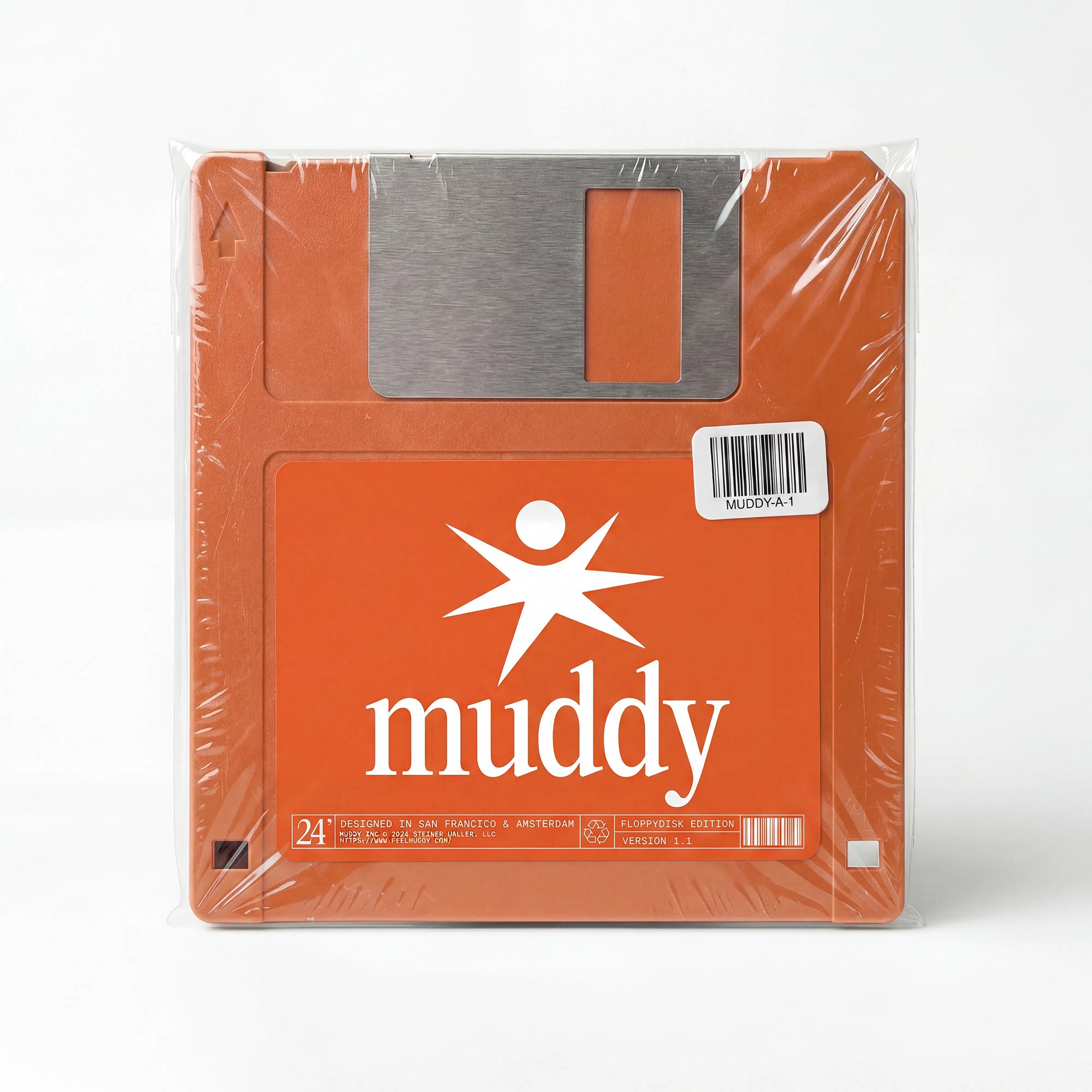 Muddy-branded floppy disk