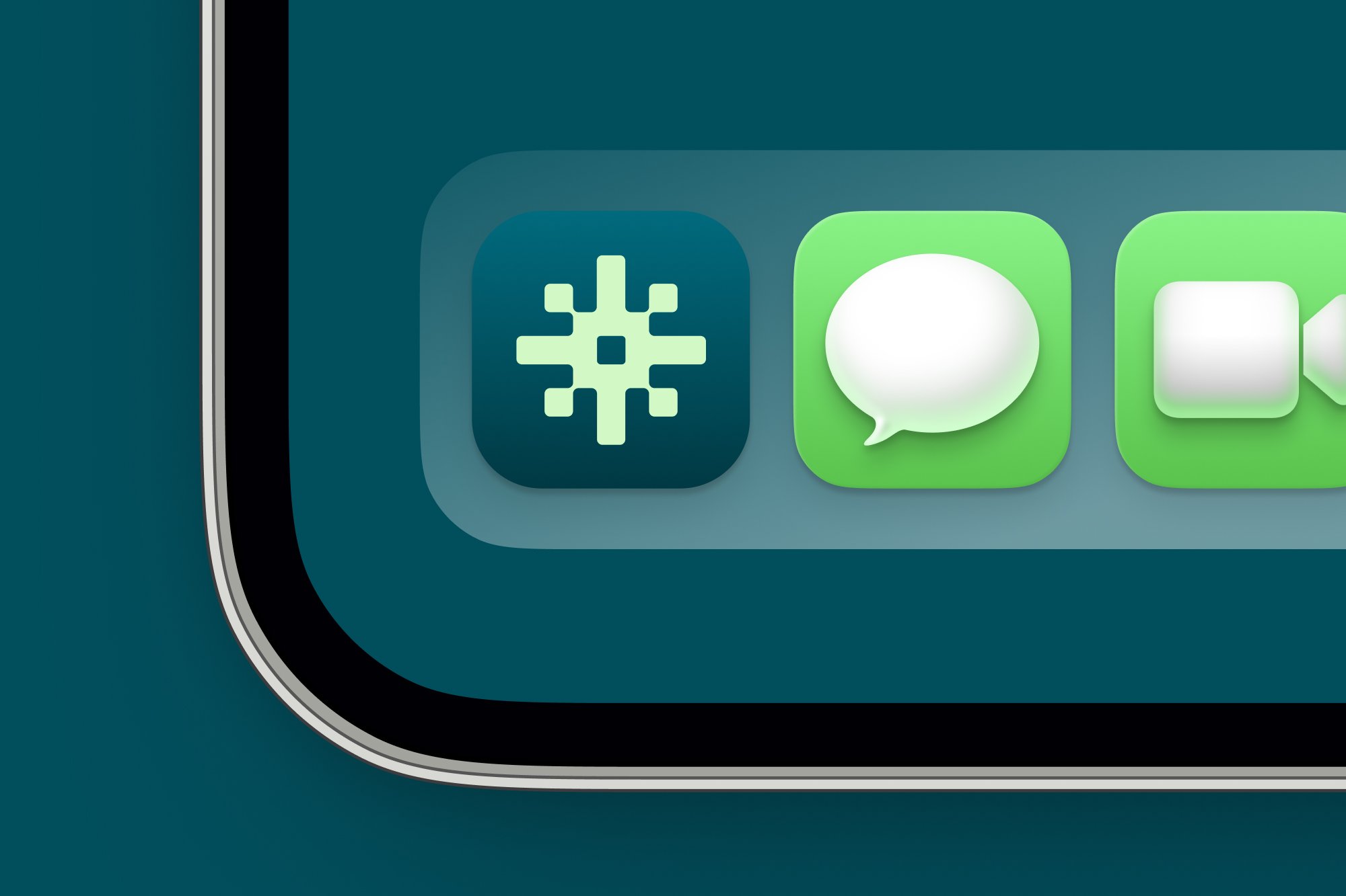 AiSC Scorecard app icon in an iPhone dock beside Messages and FaceTime
